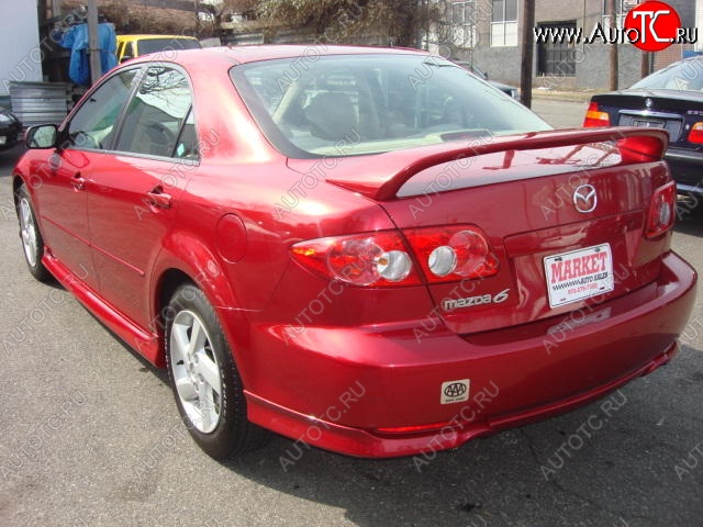 12 219 р. Накладка на задний бампер Weber Sport Mazda 6 GG седан дорестайлинг (2002-2005)  с доставкой в г. Воронеж