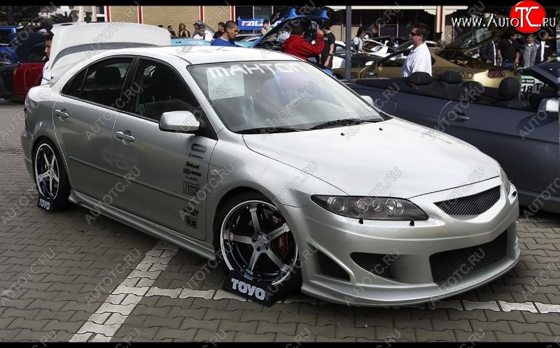 7 699 р. Передний бампер Weber Sport Mazda 6 GG седан дорестайлинг (2002-2005)  с доставкой в г. Воронеж