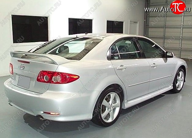 6 599 р. Пороги накладки CT Mazda 6 GG седан дорестайлинг (2002-2005) (Неокрашенные)  с доставкой в г. Воронеж
