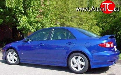 7 349 р. Пороги накладки Razzi Mazda 6 GG лифтбэк рестайлинг (2005-2008) (Неокрашенные)  с доставкой в г. Воронеж