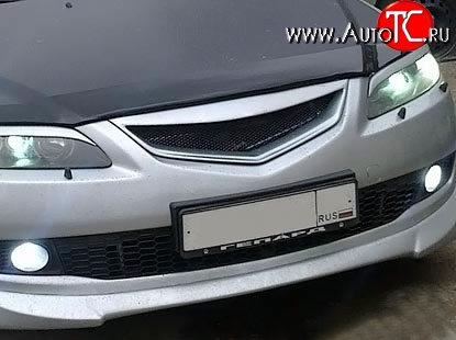 5 949 р. Решётка радиатора JDM Mazda 6 GG седан дорестайлинг (2002-2005) (Неокрашенная)  с доставкой в г. Воронеж