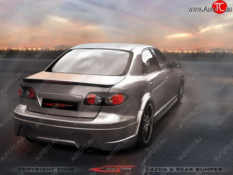 36 399 р. Задний бампер Maxton Mazda 6 GG седан дорестайлинг (2002-2005)  с доставкой в г. Воронеж
