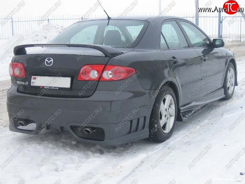 7 599 р. Задний бампер ST Mazda 6 GG седан дорестайлинг (2002-2005)  с доставкой в г. Воронеж