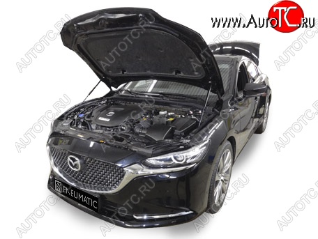 4 599 р. Упоры капота Pomogator  Mazda 6  GJ (2018-2025) 2-ой рестайлинг седан, 2-ой рестайлинг универсал  с доставкой в г. Воронеж