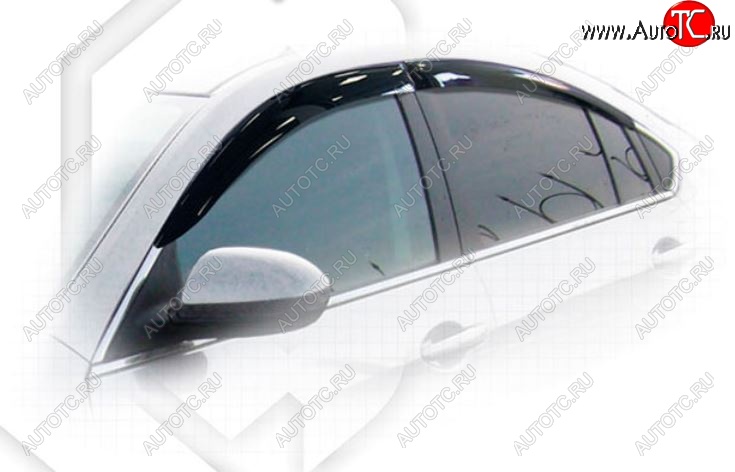2 079 р. Дефлектора окон CA-Plastiс  Mazda 6  GH (2007-2010) дорестайлинг седан (Classic полупрозрачный, Без хром.молдинга)  с доставкой в г. Воронеж