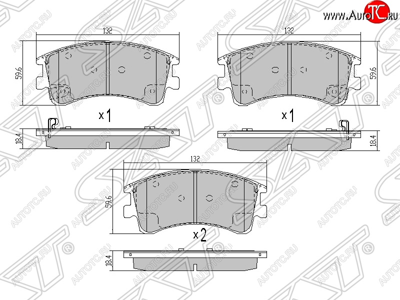 749 р. Колодки тормозные SAT (задние)  Mazda 626 ( GE,  GF,  GF,FW) - Cronos  с доставкой в г. Воронеж