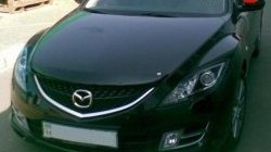 4 599 р. Дефлектор капота NovLine Mazda 6 GJ дорестайлинг седан (2012-2015)  с доставкой в г. Воронеж. Увеличить фотографию 2