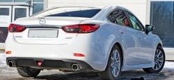 Диффузор заднего бампера Sport v1 Mazda 6 GJ 1-ый рестайлинг седан (2015-2018)