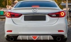 Диффузор заднего бампера Sport v2 Mazda 6 GJ 1-ый рестайлинг седан (2015-2018)