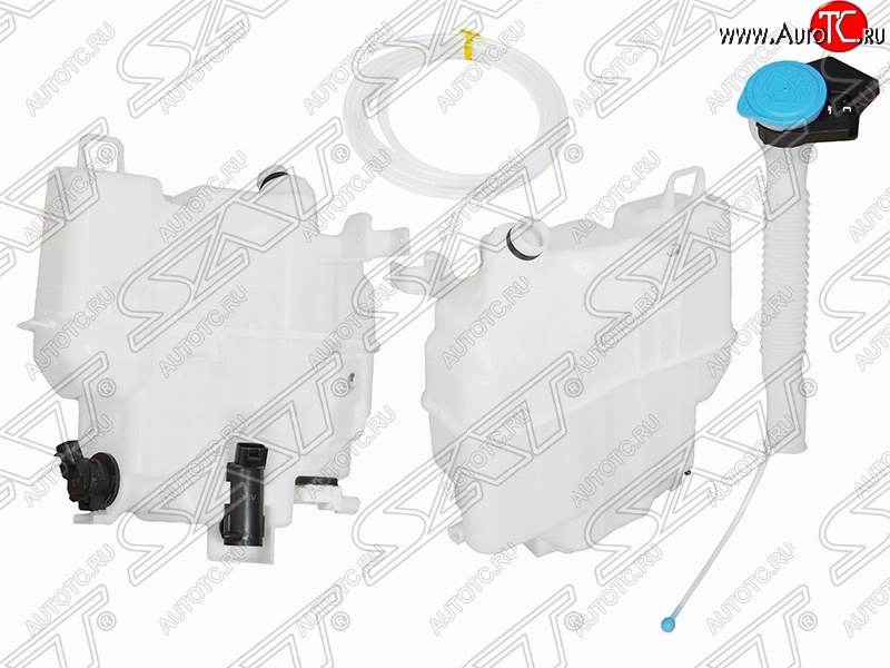 4 399 р. Бачок омывателей SAT (с горловиной, 2-мя моторами и датчиком уровня, большой) Mazda 6 GJ дорестайлинг седан (2012-2015)  с доставкой в г. Воронеж