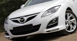 1 079 р. Реснички на фары (рестайлинг) RA Mazda 6 GH дорестайлинг седан (2007-2010) (Неокрашенные)  с доставкой в г. Воронеж. Увеличить фотографию 1