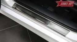 2 564 р. Накладки на внутренние пороги Souz-96 (без логотипа) Mazda 6 GH дорестайлинг седан (2007-2010)  с доставкой в г. Воронеж. Увеличить фотографию 3