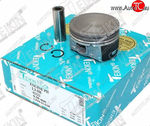7 399 р. Комплект поршней с пальцами TEIKIN (Ø87.5 мм, L3) Mazda CX-7 ER дорестайлинг (2006-2010)  с доставкой в г. Воронеж