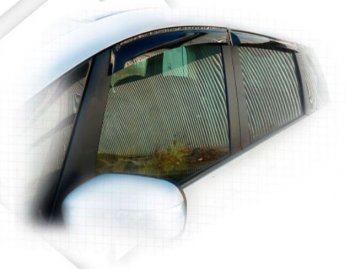 Дефлектора окон CA-Plastiс Mazda Biante (2008-2018) (Classic полупрозрачный, Без хром.молдинга)