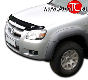 4 599 р. Дефлектор капота NovLine Mazda BT-50 (2006-2011)  с доставкой в г. Воронеж