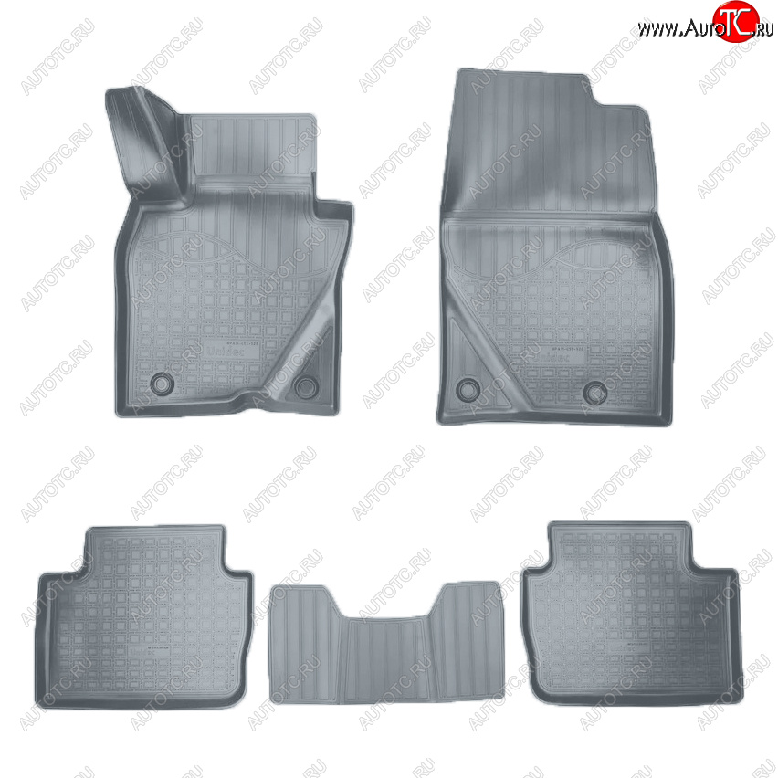 3 199 р. Коврики салона Norplast Mazda CX-30 1 DM (2019-2025) (Цвет: серый)  с доставкой в г. Воронеж
