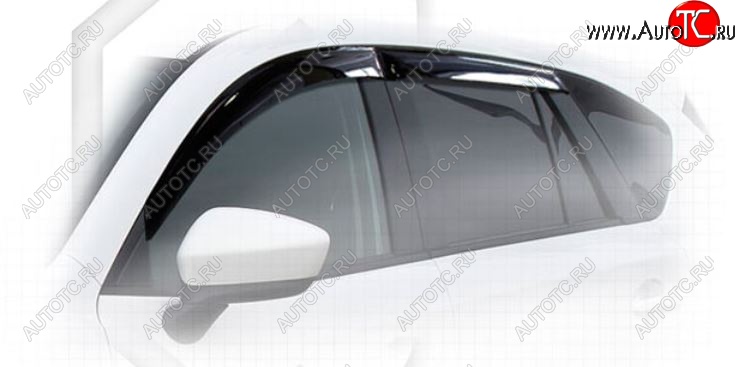 2 079 р. Дефлектора окон CA-Plastiс  Mazda CX-5  KE (2011-2017) дорестайлинг, рестайлинг (Classic полупрозрачный, Без хром.молдинга)  с доставкой в г. Воронеж