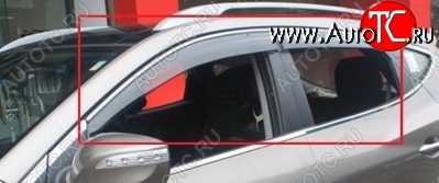 4 299 р. Комплект дефлекторов окон (ветровиков) 4 шт. СТ Mazda CX-5 KE дорестайлинг (2011-2014)  с доставкой в г. Воронеж