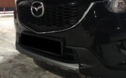2 349 р. Накладка на передний бампер СТ v4 v4 Mazda CX-5 KE дорестайлинг (2011-2014) (Неокрашенная)  с доставкой в г. Воронеж. Увеличить фотографию 3