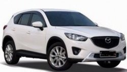 4 199 р. Накладка на передний бампер СТ v2 v2 v2 Mazda CX-5 KE дорестайлинг (2011-2014) (Неокрашенная)  с доставкой в г. Воронеж. Увеличить фотографию 3