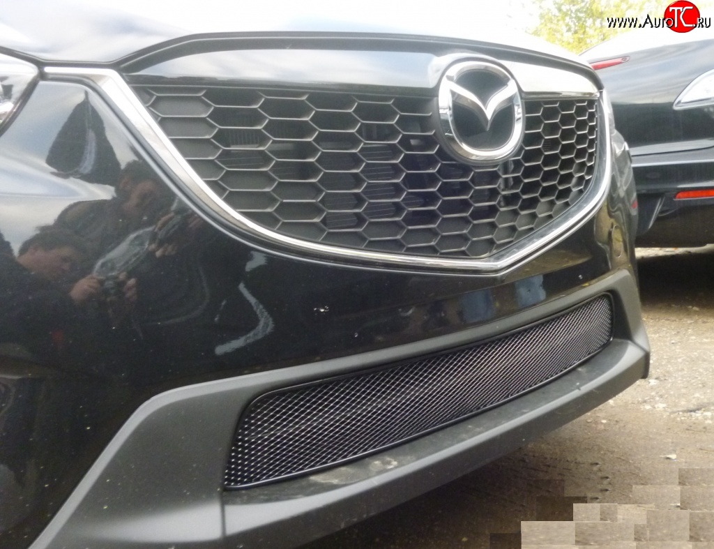 2 899 р. Сетка на бампер Novline Mazda CX-5 KE дорестайлинг (2011-2014)  с доставкой в г. Воронеж
