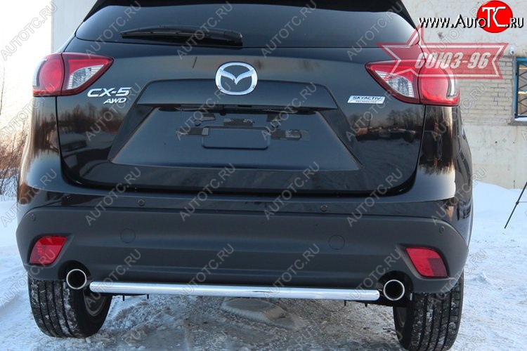 13 274 р. Защита заднего бампера Souz-96 (d42) Mazda CX-5 KE дорестайлинг (2011-2014)  с доставкой в г. Воронеж