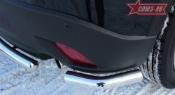 18 134 р. Защита заднего бампера из боковых уголков Souz-96 (d60) Mazda CX-5 KE дорестайлинг (2011-2014)  с доставкой в г. Воронеж. Увеличить фотографию 2