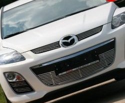 5 849 р. Декоративная вставка воздухозаборника Novline (d10 мм) Mazda CX-7 ER рестайлинг (2010-2012)  с доставкой в г. Воронеж. Увеличить фотографию 2