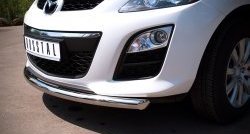 15 999 р. Одинарная защита переднего бампера диаметром 63 мм SLITKOFF Mazda CX-7 ER рестайлинг (2010-2012)  с доставкой в г. Воронеж. Увеличить фотографию 3