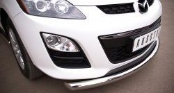 15 349 р. Одинарная защита переднего бампера диаметром 76 мм SLITKOFF Mazda CX-7 ER рестайлинг (2010-2012)  с доставкой в г. Воронеж. Увеличить фотографию 2