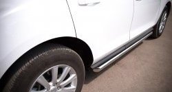 70 999 р. Защита порогов из круглой трубы диаметром 63 мм Russtal Mazda CX-7 ER рестайлинг (2010-2012) (Защита порогов с со скосами на торцах (вариант 1))  с доставкой в г. Воронеж. Увеличить фотографию 2