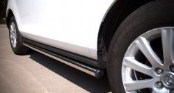 70 999 р. Защита порогов из круглой трубы диаметром 63 мм Russtal Mazda CX-7 ER рестайлинг (2010-2012) (Защита порогов с со скосами на торцах (вариант 1))  с доставкой в г. Воронеж. Увеличить фотографию 8