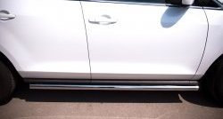 70 999 р. Защита порогов из круглой трубы диаметром 63 мм Russtal Mazda CX-7 ER рестайлинг (2010-2012) (Защита порогов с со скосами на торцах (вариант 1))  с доставкой в г. Воронеж. Увеличить фотографию 11