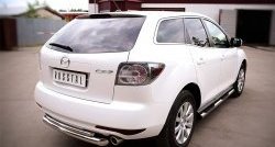 18 699 р. Защита заднего бампера (Ø76 и 42 мм, нержавейка) SLITKOFF  Mazda CX-7  ER (2010-2012) рестайлинг  с доставкой в г. Воронеж. Увеличить фотографию 4