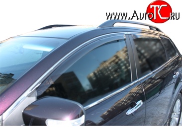 2 114 р. Дефлекторы окон (ветровики) Novline 4 шт. Mazda CX-9 TB дорестайлинг (2007-2009)  с доставкой в г. Воронеж