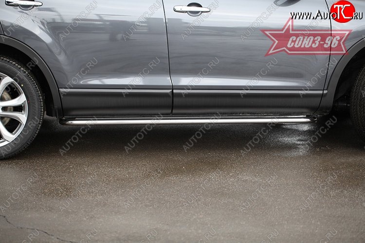 18 449 р. Защита порогов Souz-96 (d42)  Mazda CX-9  TB (2007-2009) дорестайлинг  с доставкой в г. Воронеж