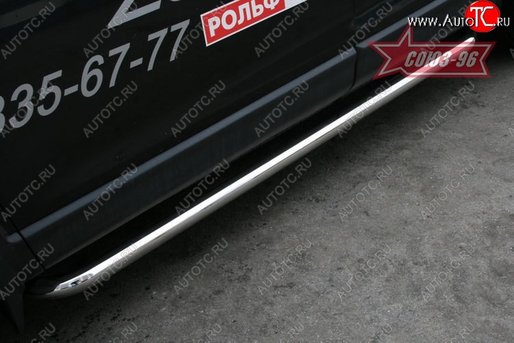 10 979 р. Защита порогов (дорестайлинг) Souz-96 (d60) Mazda CX-9 TB дорестайлинг (2007-2009)  с доставкой в г. Воронеж