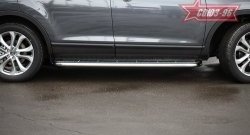 25 244 р. Защита порогов с листом рестайлинг Souz-96 (d60).  Mazda CX-9  TB (2007-2009) дорестайлинг  с доставкой в г. Воронеж. Увеличить фотографию 3