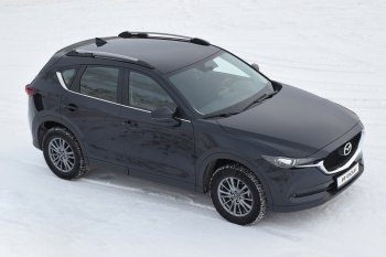 8 559 р. Рейлинги Petroil Tuning  Mazda CX-5  KE (2011-2017) дорестайлинг, рестайлинг (Цвет: серебристый муар)  с доставкой в г. Воронеж. Увеличить фотографию 3