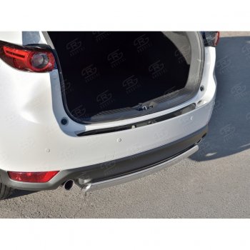 1 759 р. Накладка на задний бампер Russtal (лист) Mazda CX-5 KF (2016-2025)  с доставкой в г. Воронеж. Увеличить фотографию 2