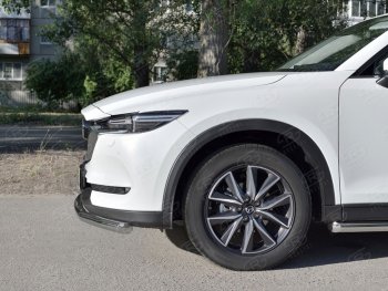 16 899 р. Одинарная защита переднего бампера SLITKOFF диаметром 63 мм Mazda CX-5 KF (2016-2025)  с доставкой в г. Воронеж. Увеличить фотографию 2