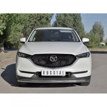 16 899 р. Одинарная защита переднего бампера SLITKOFF диаметром 63 мм Mazda CX-5 KF (2016-2025)  с доставкой в г. Воронеж. Увеличить фотографию 3