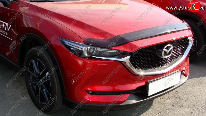 3 299 р. Дефлектор капота SIM  Mazda CX-5  KF (2016-2025)  с доставкой в г. Воронеж