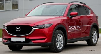 7 999 р. Рейлинги крыши АПС  Mazda CX-5  KF (2016-2025) (Серебристые без поперечин )  с доставкой в г. Воронеж. Увеличить фотографию 3