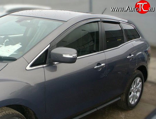 2 999 р. Дефлекторы окон (ветровики) Novline 4 шт Mazda CX-7 ER дорестайлинг (2006-2010)  с доставкой в г. Воронеж