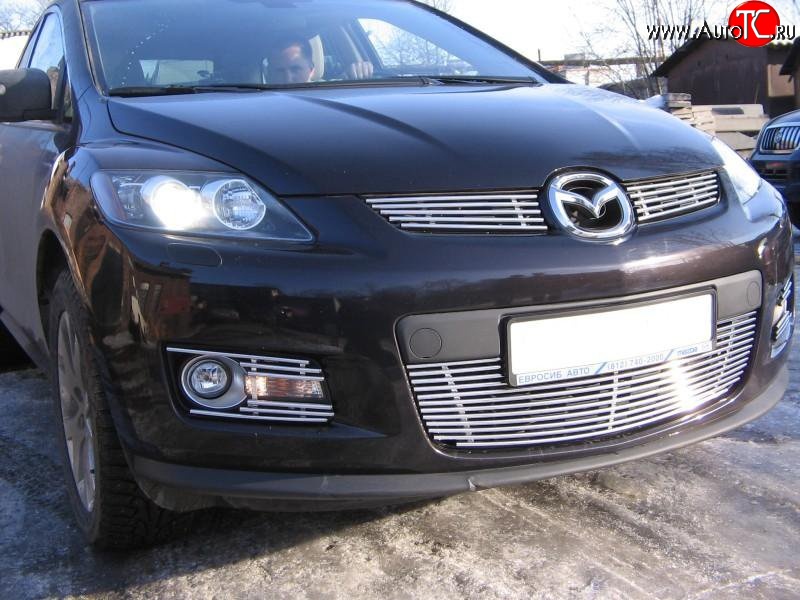 10 199 р. Декоративная вставка воздухозаборника Berkut Mazda CX-7 ER дорестайлинг (2006-2010)  с доставкой в г. Воронеж