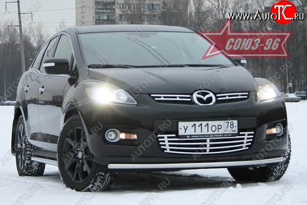 10 664 р. Защита переднего бампера d 42 Mazda CX-7 ER дорестайлинг (2006-2010)  с доставкой в г. Воронеж