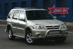 Защита переднего бампера Souz-96 (d76) Mazda Tribute (2008-2011)  рестайлинг