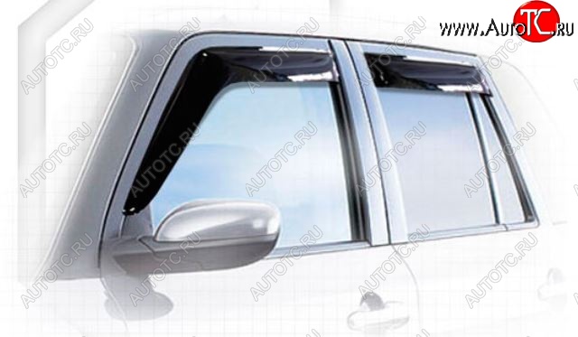 1 999 р. Дефлектора окон CA-Plastiс  Mazda Verisa  DC (2004-2015) (Classic полупрозрачный, Без хром.молдинга)  с доставкой в г. Воронеж