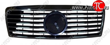 3 899 р. Решётка радиатора SAT (под эмблему) Mercedes-Benz E-Class W210 седан рестайлинг (1999-2002) (Неокрашенная)  с доставкой в г. Воронеж